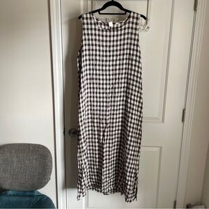 Vintage gingham maxi dress
